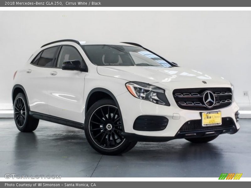 Cirrus White / Black 2018 Mercedes-Benz GLA 250