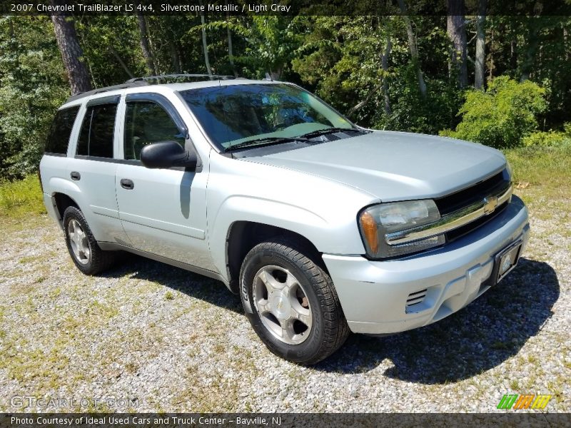 Silverstone Metallic / Light Gray 2007 Chevrolet TrailBlazer LS 4x4