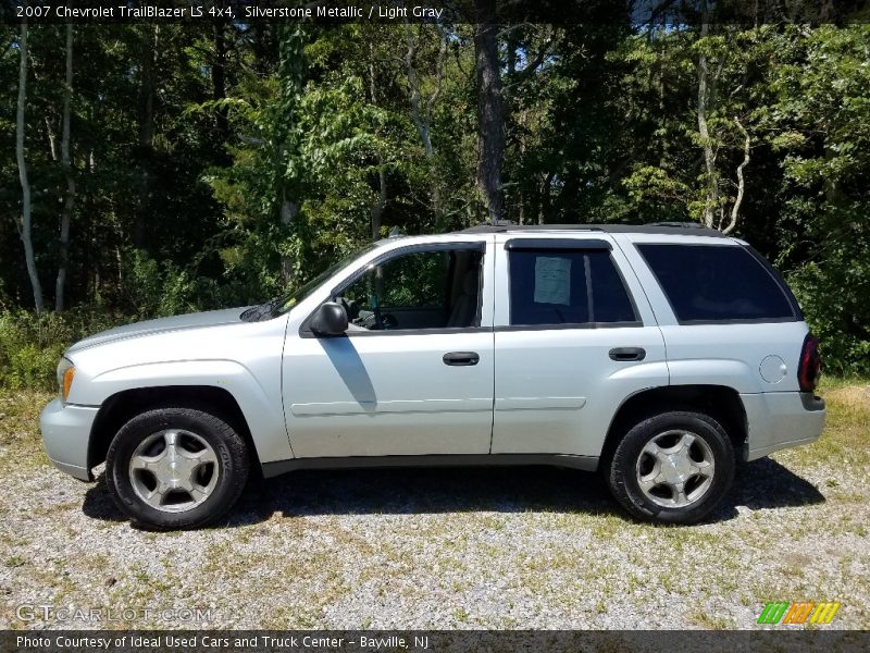 Silverstone Metallic / Light Gray 2007 Chevrolet TrailBlazer LS 4x4