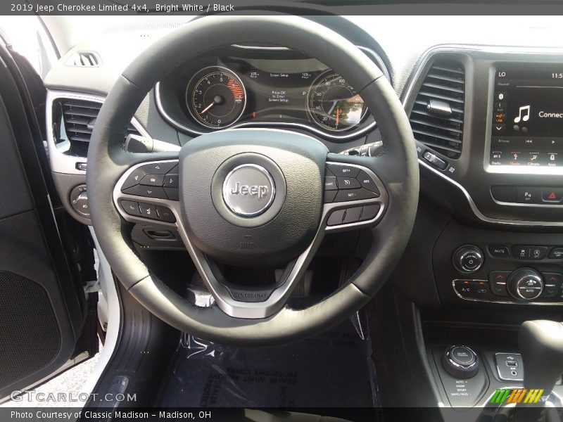 Bright White / Black 2019 Jeep Cherokee Limited 4x4