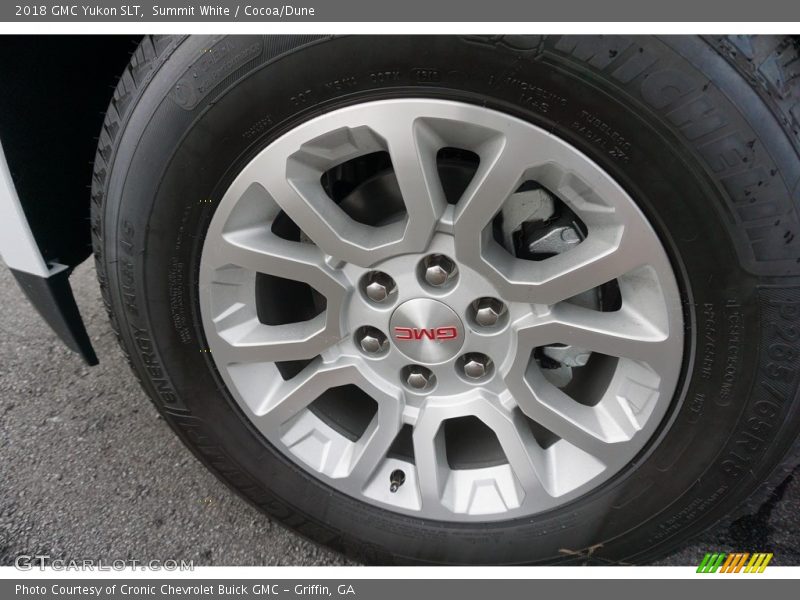 Summit White / Cocoa/Dune 2018 GMC Yukon SLT