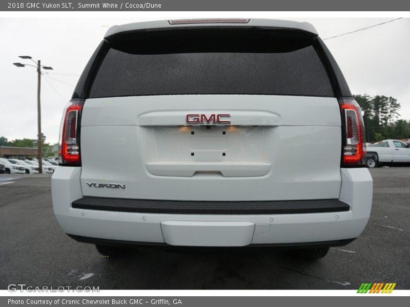 Summit White / Cocoa/Dune 2018 GMC Yukon SLT