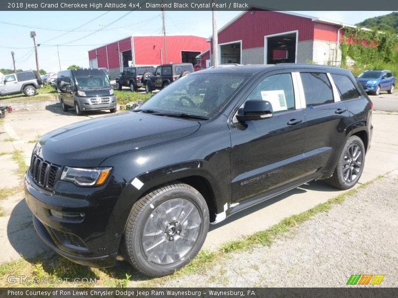 Diamond Black Crystal Pearl / Black 2018 Jeep Grand Cherokee High Altitude 4x4
