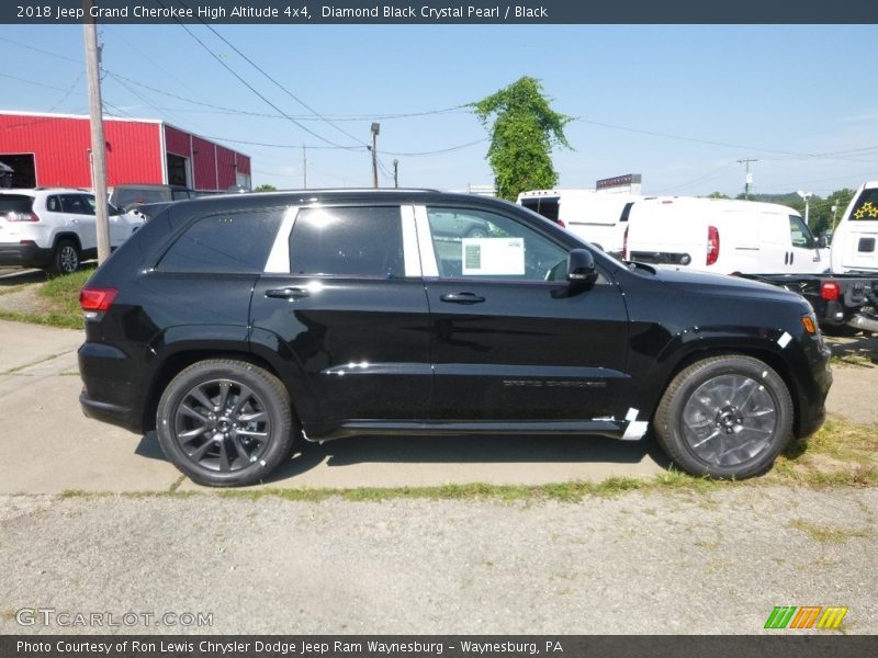 Diamond Black Crystal Pearl / Black 2018 Jeep Grand Cherokee High Altitude 4x4