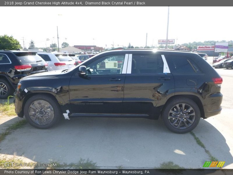 Diamond Black Crystal Pearl / Black 2018 Jeep Grand Cherokee High Altitude 4x4