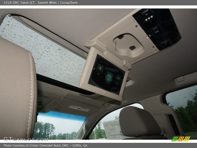 Summit White / Cocoa/Dune 2018 GMC Yukon SLT