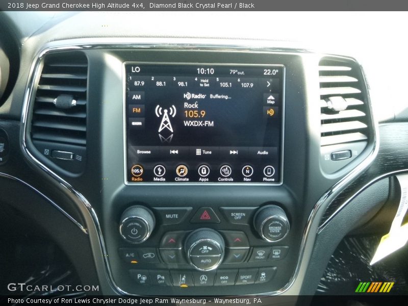 Diamond Black Crystal Pearl / Black 2018 Jeep Grand Cherokee High Altitude 4x4
