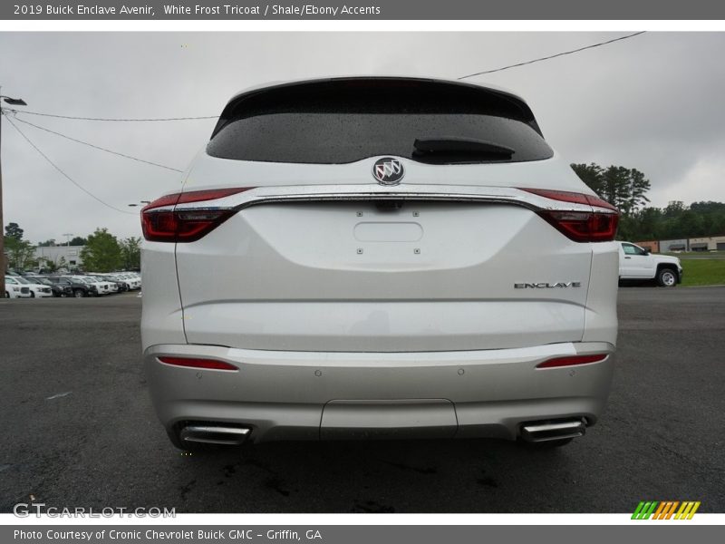 White Frost Tricoat / Shale/Ebony Accents 2019 Buick Enclave Avenir