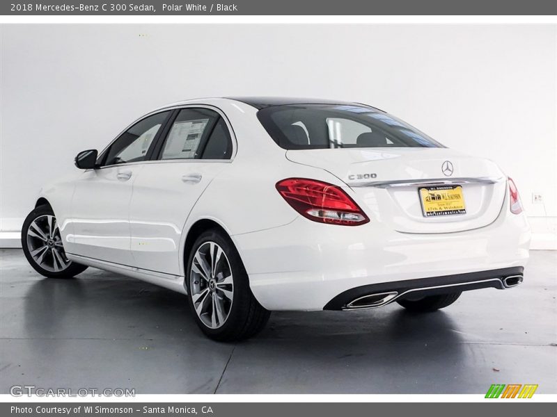 Polar White / Black 2018 Mercedes-Benz C 300 Sedan