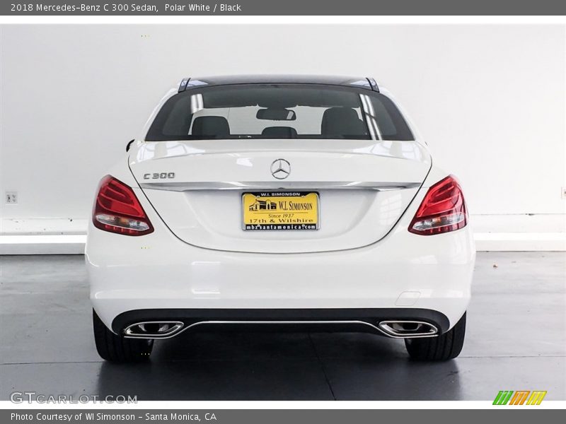 Polar White / Black 2018 Mercedes-Benz C 300 Sedan