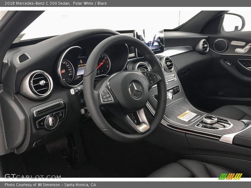 Polar White / Black 2018 Mercedes-Benz C 300 Sedan