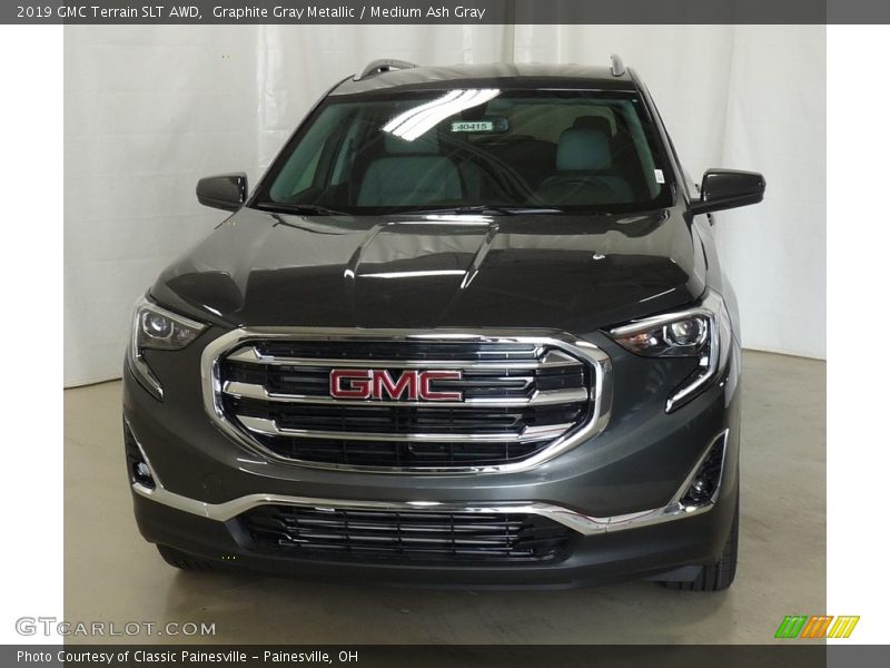 Graphite Gray Metallic / Medium Ash Gray 2019 GMC Terrain SLT AWD