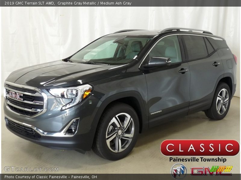 Graphite Gray Metallic / Medium Ash Gray 2019 GMC Terrain SLT AWD