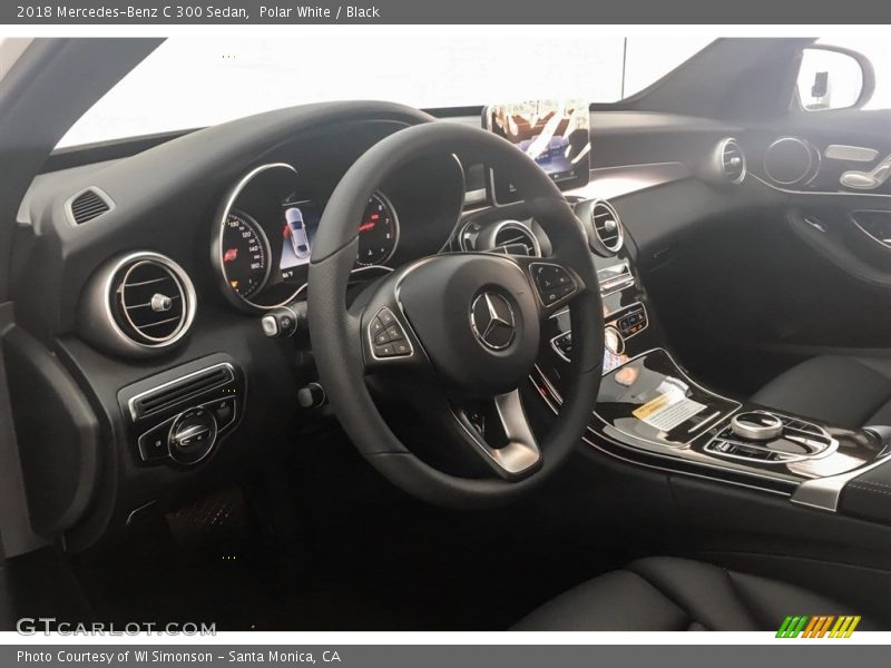 Polar White / Black 2018 Mercedes-Benz C 300 Sedan