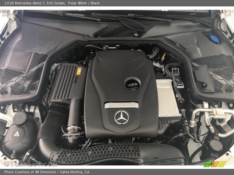 Polar White / Black 2018 Mercedes-Benz C 300 Sedan