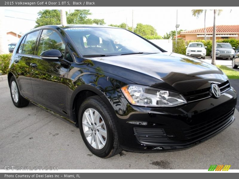 Black / Black 2015 Volkswagen Golf 4 Door 1.8T S