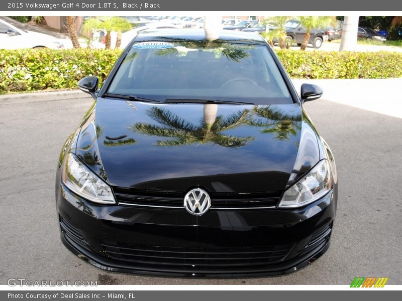 Black / Black 2015 Volkswagen Golf 4 Door 1.8T S