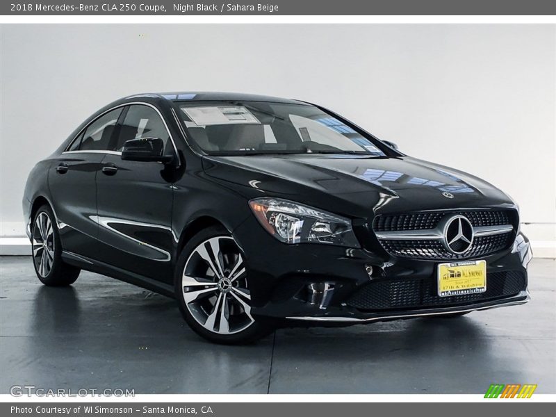 Night Black / Sahara Beige 2018 Mercedes-Benz CLA 250 Coupe