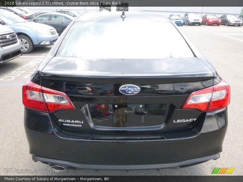 Crystal Black Silica / Slate Black 2018 Subaru Legacy 2.5i Limited