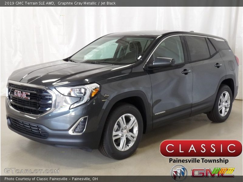 Graphite Gray Metallic / Jet Black 2019 GMC Terrain SLE AWD