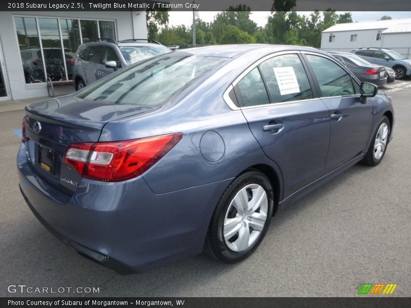 Twilight Blue Metallic / Titanium Gray 2018 Subaru Legacy 2.5i