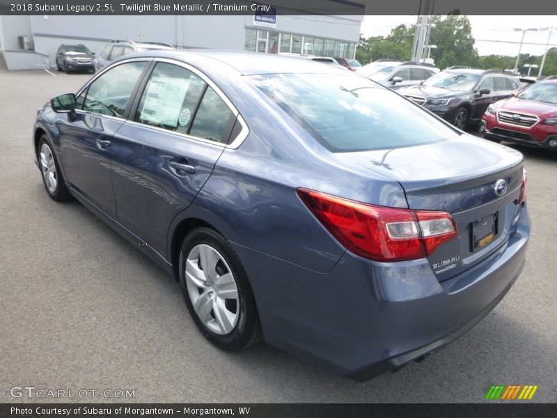 Twilight Blue Metallic / Titanium Gray 2018 Subaru Legacy 2.5i