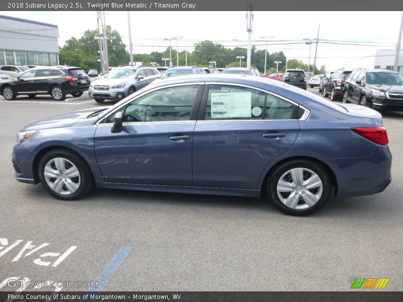 Twilight Blue Metallic / Titanium Gray 2018 Subaru Legacy 2.5i