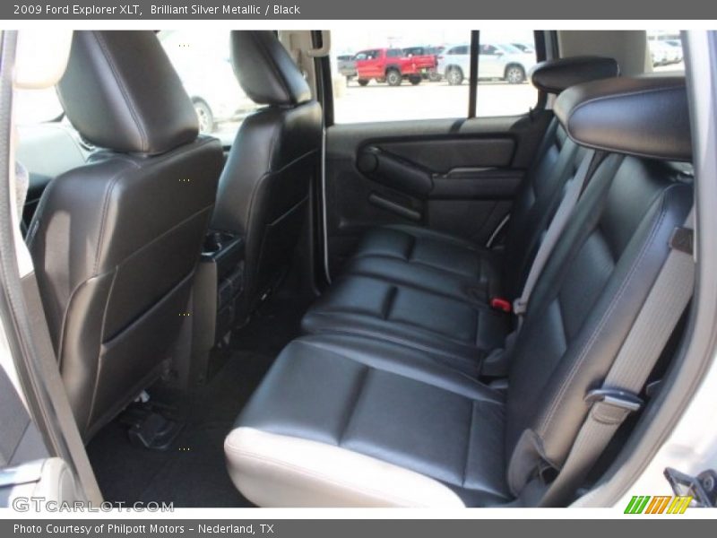 Brilliant Silver Metallic / Black 2009 Ford Explorer XLT