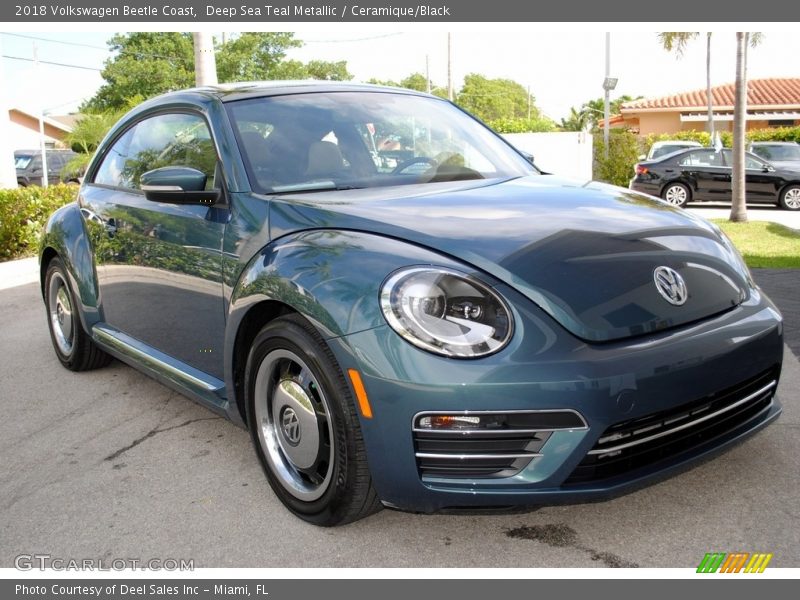 Deep Sea Teal Metallic / Ceramique/Black 2018 Volkswagen Beetle Coast