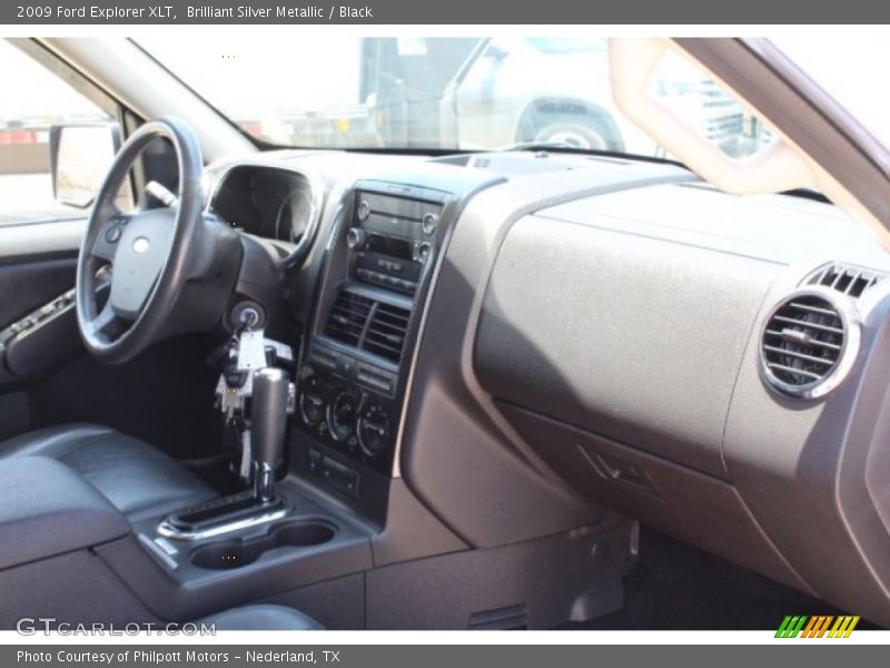 Brilliant Silver Metallic / Black 2009 Ford Explorer XLT