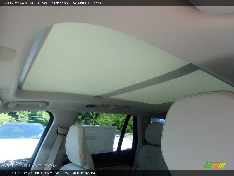 Ice White / Blonde 2019 Volvo XC90 T6 AWD Inscription