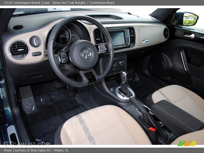 Deep Sea Teal Metallic / Ceramique/Black 2018 Volkswagen Beetle Coast