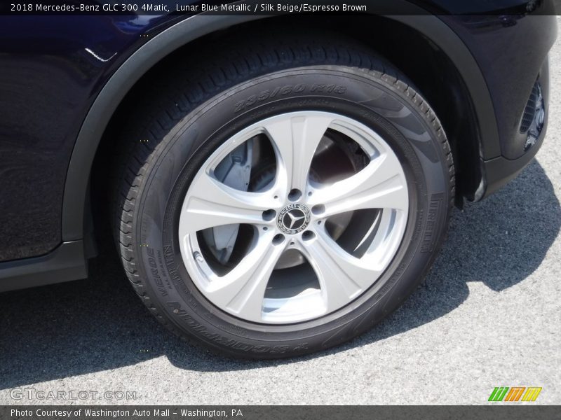 Lunar Blue Metallic / Silk Beige/Espresso Brown 2018 Mercedes-Benz GLC 300 4Matic