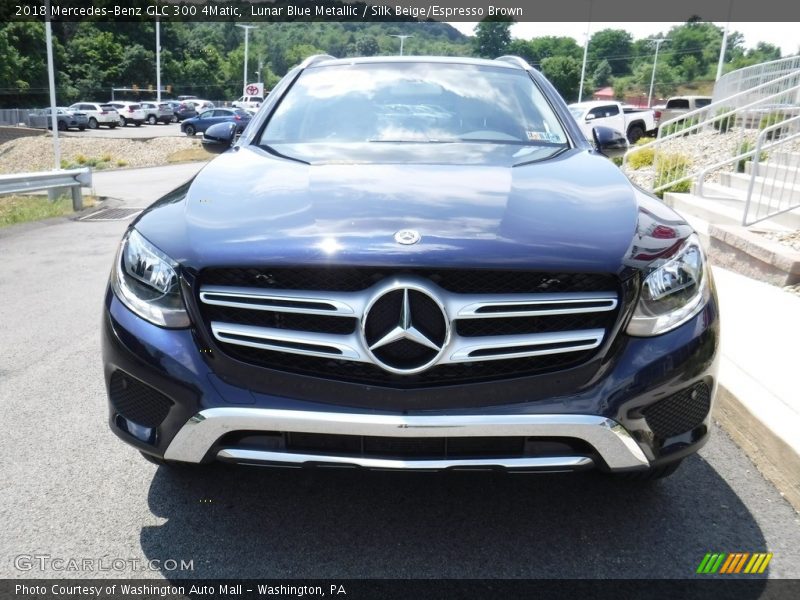 Lunar Blue Metallic / Silk Beige/Espresso Brown 2018 Mercedes-Benz GLC 300 4Matic