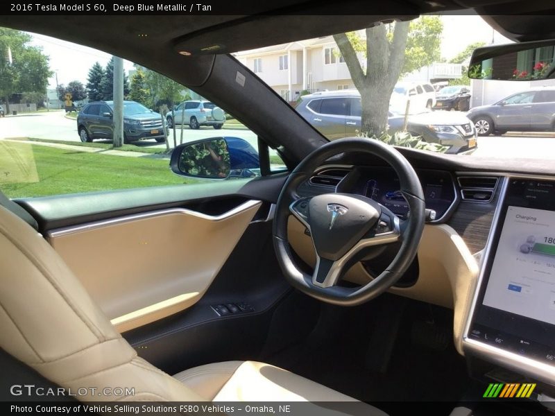 Deep Blue Metallic / Tan 2016 Tesla Model S 60