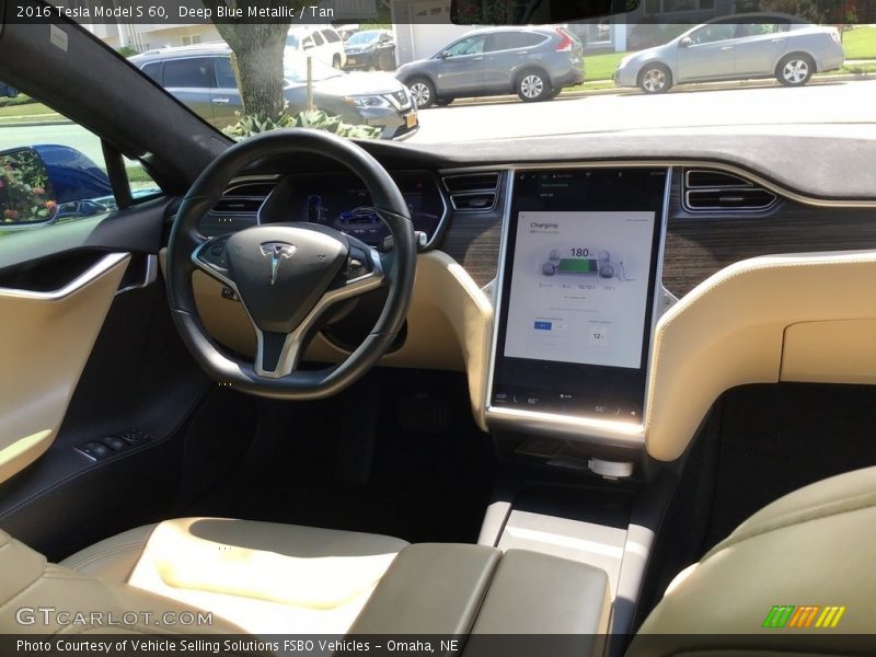 Deep Blue Metallic / Tan 2016 Tesla Model S 60