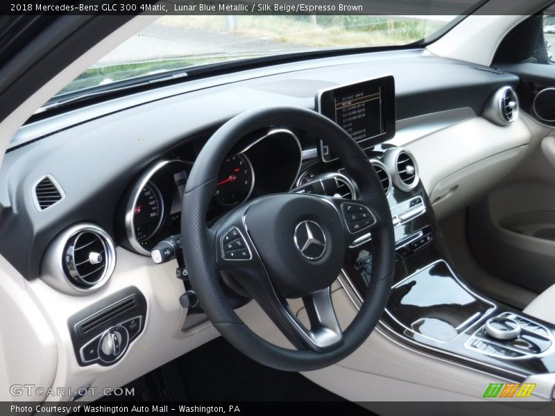 Lunar Blue Metallic / Silk Beige/Espresso Brown 2018 Mercedes-Benz GLC 300 4Matic