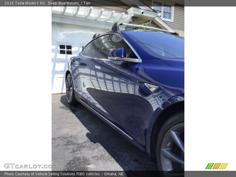 Deep Blue Metallic / Tan 2016 Tesla Model S 60