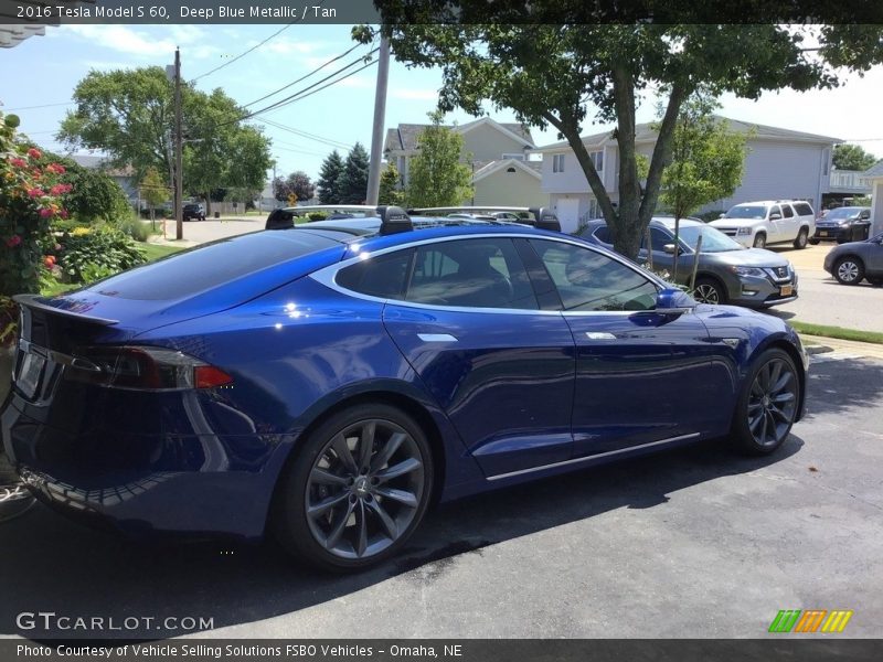 Deep Blue Metallic / Tan 2016 Tesla Model S 60