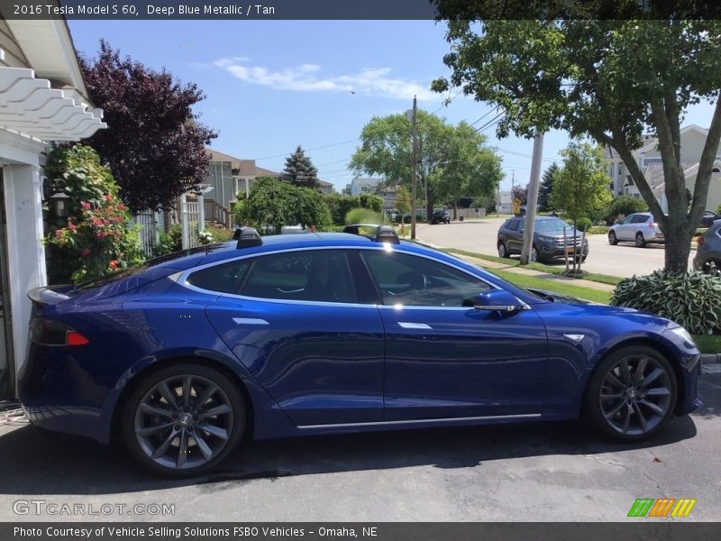 Deep Blue Metallic / Tan 2016 Tesla Model S 60