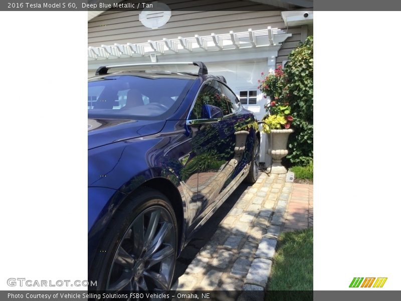 Deep Blue Metallic / Tan 2016 Tesla Model S 60