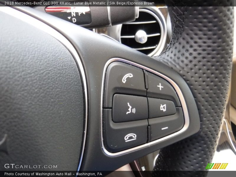 Lunar Blue Metallic / Silk Beige/Espresso Brown 2018 Mercedes-Benz GLC 300 4Matic