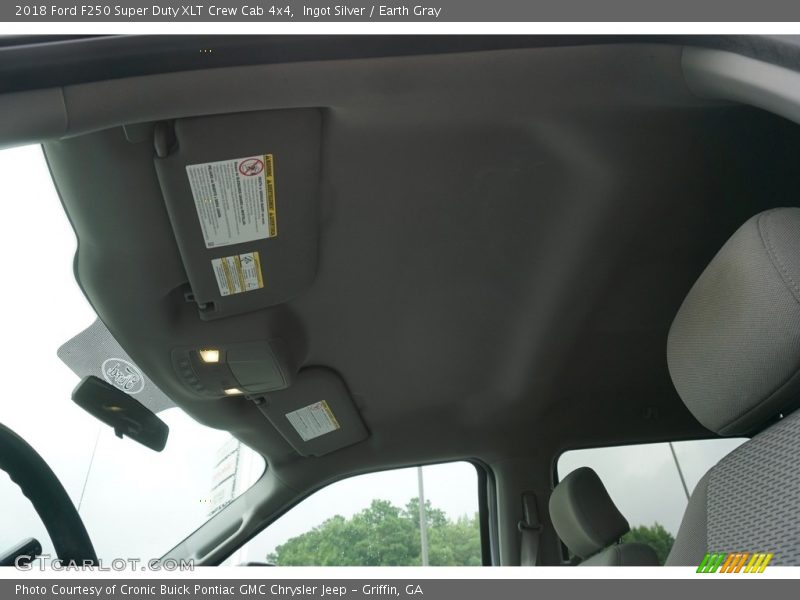 Ingot Silver / Earth Gray 2018 Ford F250 Super Duty XLT Crew Cab 4x4