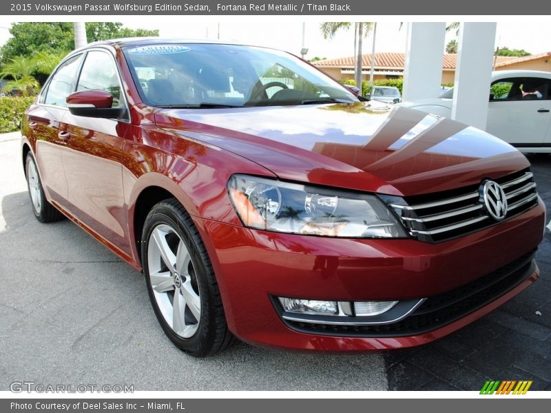 Fortana Red Metallic / Titan Black 2015 Volkswagen Passat Wolfsburg Edition Sedan