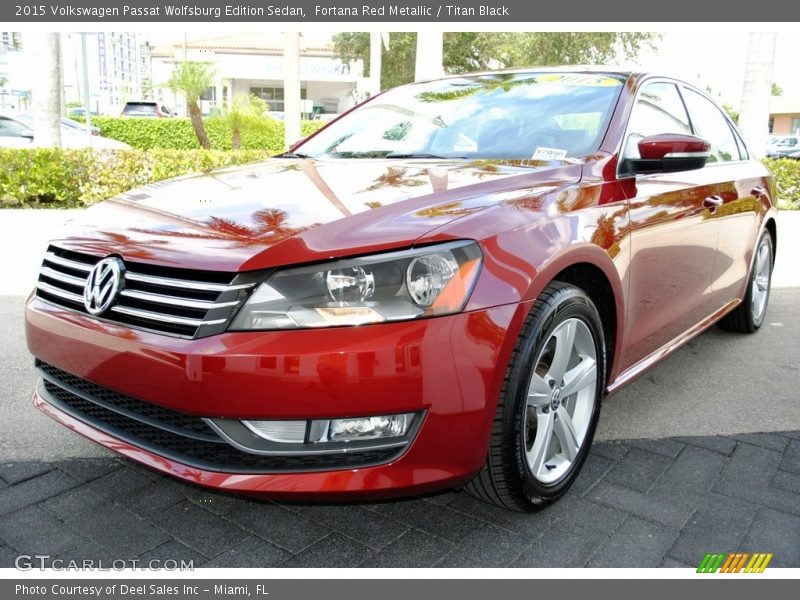 Fortana Red Metallic / Titan Black 2015 Volkswagen Passat Wolfsburg Edition Sedan