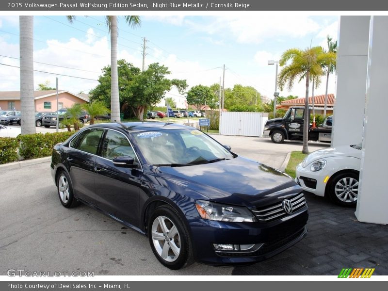 Night Blue Metallic / Cornsilk Beige 2015 Volkswagen Passat Wolfsburg Edition Sedan