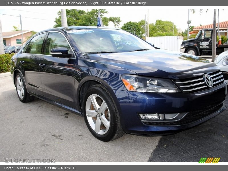 Night Blue Metallic / Cornsilk Beige 2015 Volkswagen Passat Wolfsburg Edition Sedan