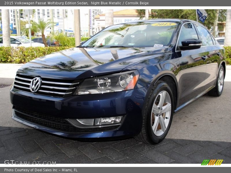 Night Blue Metallic / Cornsilk Beige 2015 Volkswagen Passat Wolfsburg Edition Sedan