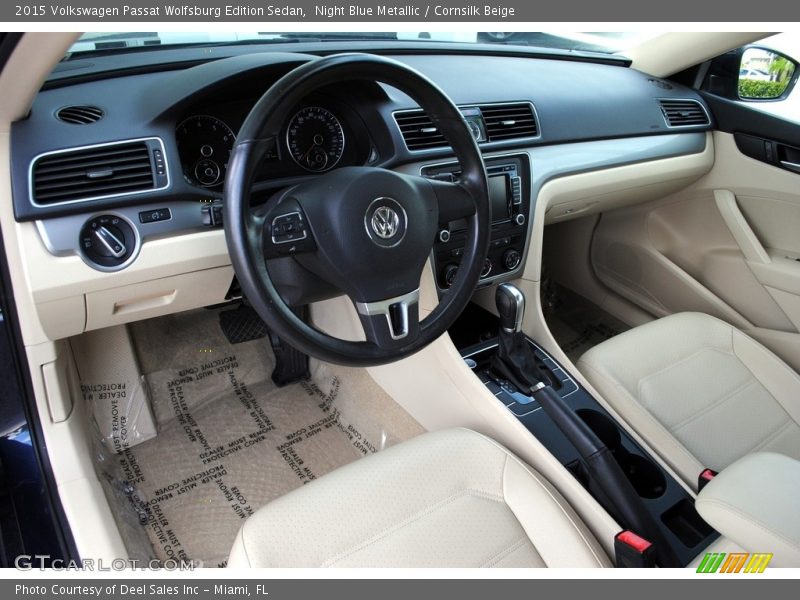 Night Blue Metallic / Cornsilk Beige 2015 Volkswagen Passat Wolfsburg Edition Sedan