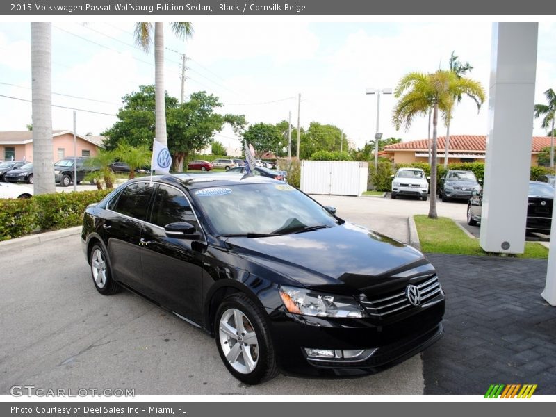 Black / Cornsilk Beige 2015 Volkswagen Passat Wolfsburg Edition Sedan